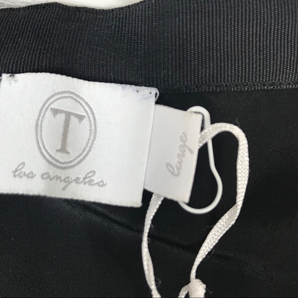T Los Angeles Black Silver Sequin Mini Skirt - Picture 3 of 4